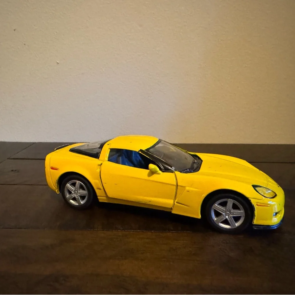 Chevy Corvette Yellow 5 inch Toy Car
